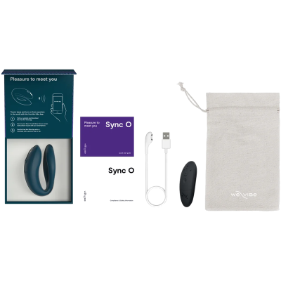 WE-VIBE - SYNC 2 VIBRADOR AJUSTÁVEL PARA CASAIS VERDE VELUDO - D-247124 - Dona Pimenta