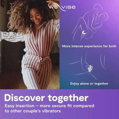 WE-VIBE - SYNC 2 VIBRADOR AJUSTÁVEL PARA CASAIS VERDE VELUDO - D-247124 - Dona Pimenta