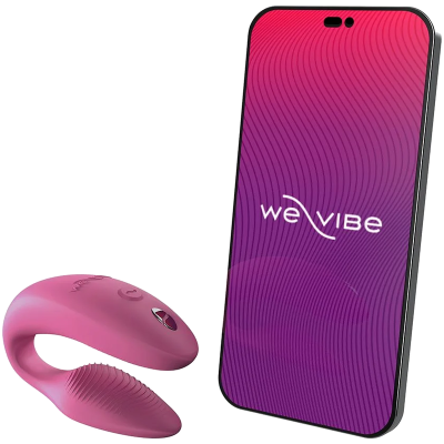 WE-VIBE - SYNC 2 VIBRADOR AJUSTÁVEL PARA CASAIS ROSE - D-247126 - Dona Pimenta