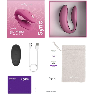 WE-VIBE - SYNC 2 VIBRADOR AJUSTÁVEL PARA CASAIS ROSE - D-247126 - Dona Pimenta