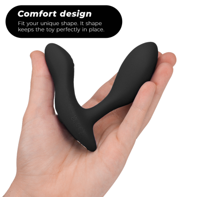WE-VIBE - VECTOR+ MASSAGER VIBRANTE DE PRÓSTATA PRETO - D-235697 - Dona Pimenta