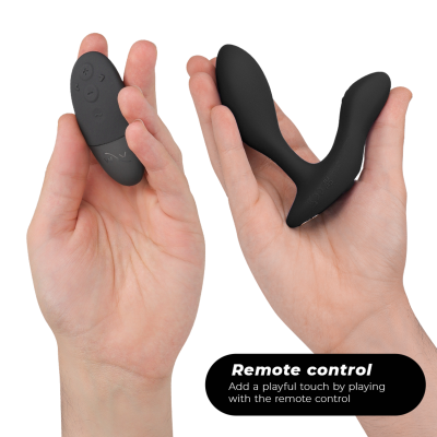WE-VIBE - VECTOR+ MASSAGER VIBRANTE DE PRÓSTATA PRETO - D-235697 - Dona Pimenta