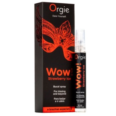 ORGIE - UAU! SPRAY BUCAL DE MORANGO GELADO 10 ML - D-246770 - Dona Pimenta
