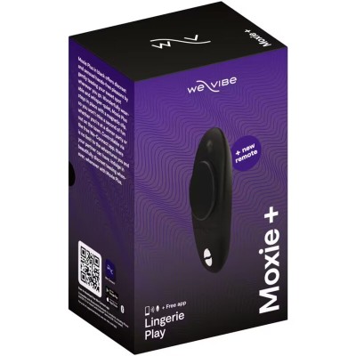 WE-VIBE - MOXIE + CLITORAL VIBRATOR SATIN BLACK - D-235692 - Dona Pimenta