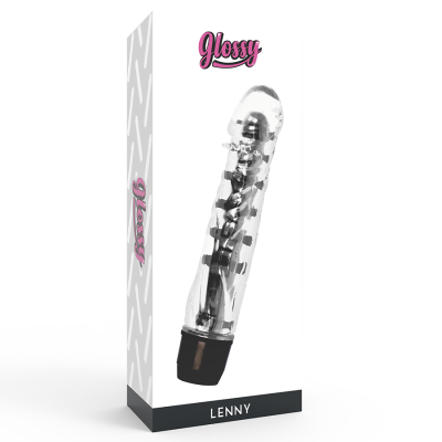 GLOSSY LENNY VIBRADOR NEGRO - D-221098 - Dona Pimenta