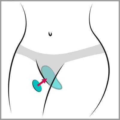 WE-VIBE - MOXIE+ VIBRADOR DE CALCINHA COM CLIPE MAGNÉTICO AQUA - D-247133 - Dona Pimenta