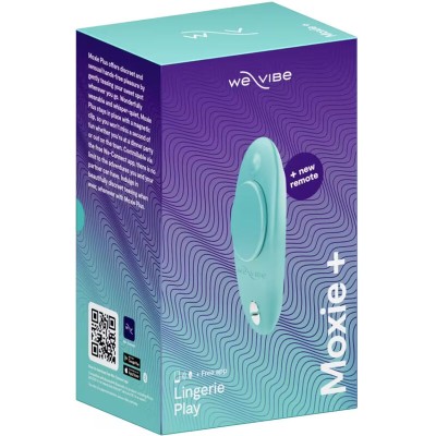 WE-VIBE - MOXIE+ VIBRADOR DE CALCINHA COM CLIPE MAGNÉTICO AQUA - D-247133 - Dona Pimenta
