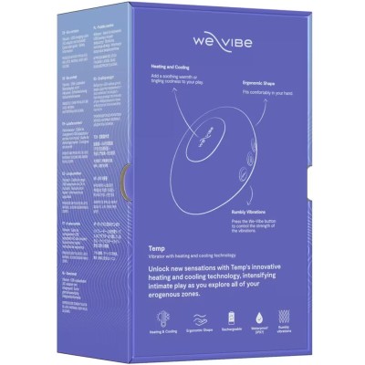 WE-VIBE - VIBRADOR COM AQUECIMENTO E RESFRIAMENTO TEMP, AZUL LAVANDA - D-247134 - Dona Pimenta