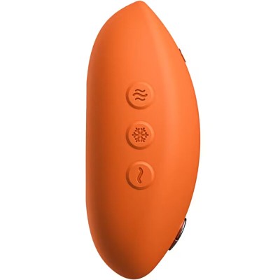 WE-VIBE - VIBRADOR COM AQUECIMENTO E RESFRIAMENTO TEMP TANGERINA - D-247135 - Dona Pimenta