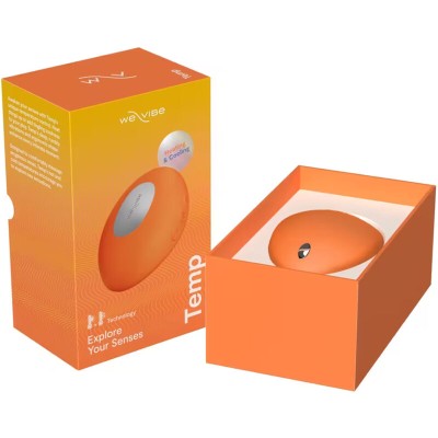 WE-VIBE - VIBRADOR COM AQUECIMENTO E RESFRIAMENTO TEMP TANGERINA - D-247135 - Dona Pimenta