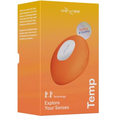 WE-VIBE - VIBRADOR COM AQUECIMENTO E RESFRIAMENTO TEMP TANGERINA - D-247135 - Dona Pimenta