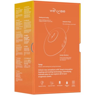 WE-VIBE - VIBRADOR COM AQUECIMENTO E RESFRIAMENTO TEMP TANGERINA - D-247135 - Dona Pimenta