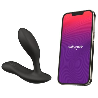 WE-VIBE - VECTOR+ MASSAGER VIBRANTE DE PRÓSTATA PRETO - D-235697 - Dona Pimenta
