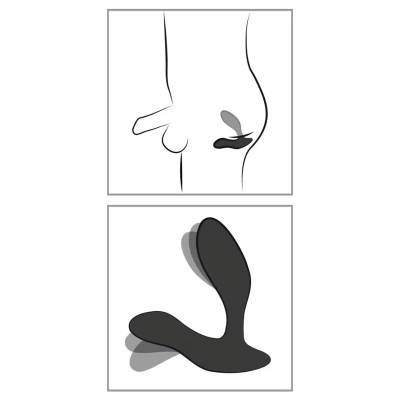 WE-VIBE - VECTOR+ MASSAGER VIBRANTE DE PRÓSTATA PRETO - D-235697 - Dona Pimenta
