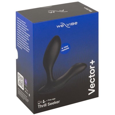WE-VIBE - VECTOR+ MASSAGER VIBRANTE DE PRÓSTATA PRETO - D-235697 - Dona Pimenta