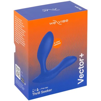 WE-VIBE - VECTOR+ MASSAGEADOR DE PRÓSTATA COM DUPLA ESTIMULAÇÃO AZUL ROYAL - D-247130 - Dona Pimenta