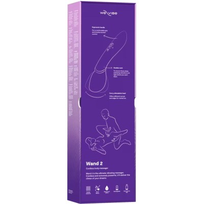WE-VIBE - WAND 2 MASSAGEADOR CORPORAL RECARREGÁVEL ROXO - D-247127 - Dona Pimenta