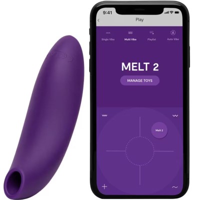 WE-VIBE - MELT 2 ESTIMULADOR CLITORIANO DE PULSAÇÃO DE AR ROXO - D-247128 - Dona Pimenta