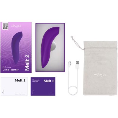 WE-VIBE - MELT 2 ESTIMULADOR CLITORIANO DE PULSAÇÃO DE AR ROXO - D-247128 - Dona Pimenta