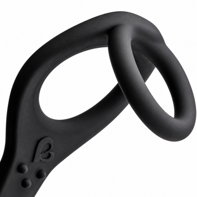 ROCKS-OFF - VIBRADOR DE PRÓSTATA RO-ZEN COM ANEL DUPLO E 7 VELOCIDADES - PRETO ÔNIX - D-246929 - Dona Pimenta