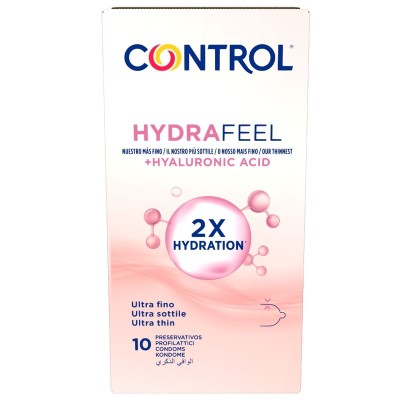 CONTROL - CAMISINHAS ULTRA FINAS HYDRAFEEL COM ÁCIDO HIALURÔNICO 10 UNIDADES - D-246879 - Dona Pimenta