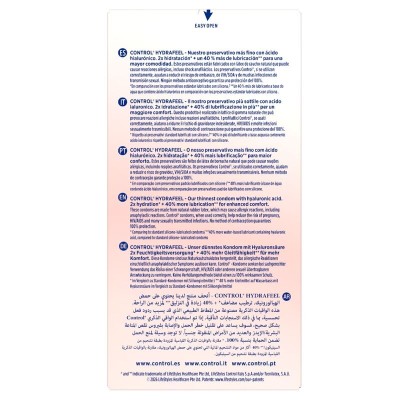 CONTROL - CAMISINHAS ULTRA FINAS HYDRAFEEL COM ÁCIDO HIALURÔNICO 10 UNIDADES - D-246879 - Dona Pimenta