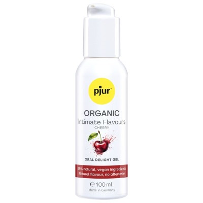 PJUR - GEL ORAL DELICIOSO COM SABORES ÍNTIMOS DE CEREJA ORGÂNICOS 100 ML - D-247097 - Dona Pimenta