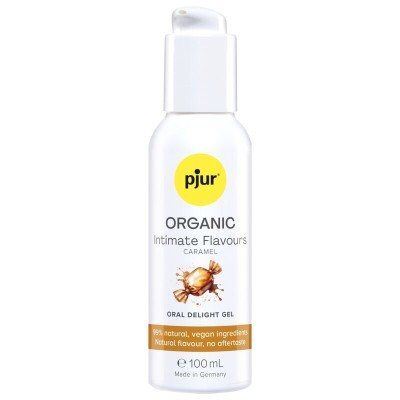 PJUR - GEL ORAL DELICIOSO COM SABORES ÍNTIMOS DE CARAMELO ORGÂNICO 100 ML - D-247098 - Dona Pimenta