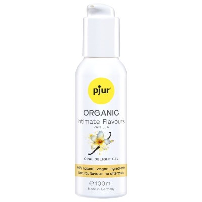PJUR - GEL ORAL DELICIOSO COM SABORES ÍNTIMOS DE BAUNILHA ORGÂNICOS 100 ML - D-247099 - Dona Pimenta