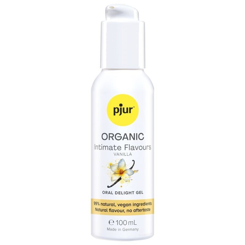 PJUR - GEL ORAL DELICIOSO COM SABORES ÍNTIMOS DE BAUNILHA ORGÂNICOS 100 ML - D-247099 - Dona Pimenta