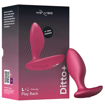 WE-VIBE - DITTO+ VIBRADOR ANAL PLUG ROSA - D-238313 - Dona Pimenta