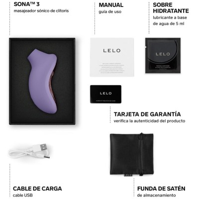 LELO - SONA 3 CREME MASSAGEADOR CLITÓRICO SÔNICO - D-245057 - Dona Pimenta