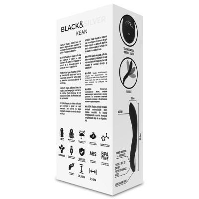 BLACK&SILVER&trade; - CONTROLE DE TOQUE DO VIBRADOR KEAN - D-221314 - Dona Pimenta