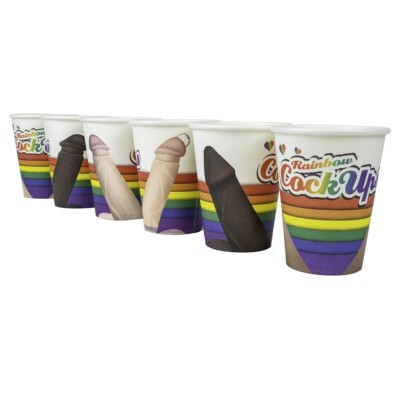 SPENCER & FLEETWOOD - COCKUPS CONJUNTO DE 6 COPOS DE FESTA COM DESENHOS DE PÉNIS - D-247364 - Dona Pimenta