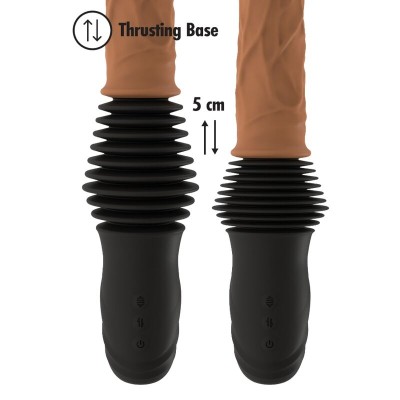 HIDDEN DESIRE - VIBRADOR DE DUPLA EMPUNHAÇÃO REALISTA INFERNO COM CONTROLE REMOTO 40,5 CM TOM DE PELE CLARO - D-246937 - Dona Pi