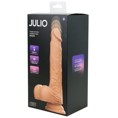 KIIROO - JULIO DILDO REALISTA COM IMPULSO AUTOMÁTICO, VIBRAÇÃO E CONTROLO REMOTO SEM FIOS - D-247140 - Dona Pimenta