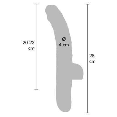 HIDDEN DESIRE - VIBRADOR REALISTA INFERNO COM MOVIMENTO DE IMPULSO E OSCILAÇÃO, 28 CM, CONTROLE REMOTO, TOM DE PELE - D-246932 -