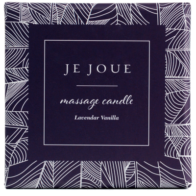 JE JOUE - MASSAGE CANDLE VELA DE MASSAGEM LAVANDA E BAUNILHA 160 G - D-247149 - Dona Pimenta