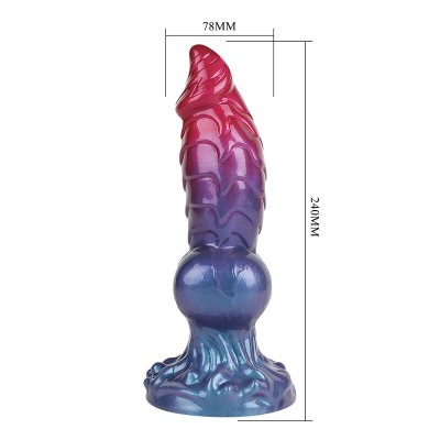POWER MONSTERS - ELDRITCH SENTINEL BICOLOR FANTASIA DILDO DE SILICONE 24 CM Ø 5 CM - D-246110 - Dona Pimenta