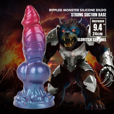 POWER MONSTERS - ELDRITCH SENTINEL BICOLOR FANTASIA DILDO DE SILICONE 24 CM Ø 5 CM - D-246110 - Dona Pimenta