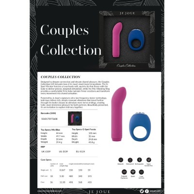 JE JOUE - CONJUNTO VIBRADOR COLEÇÃO CASAIS PARA CASAIS - D-246353 - Dona Pimenta