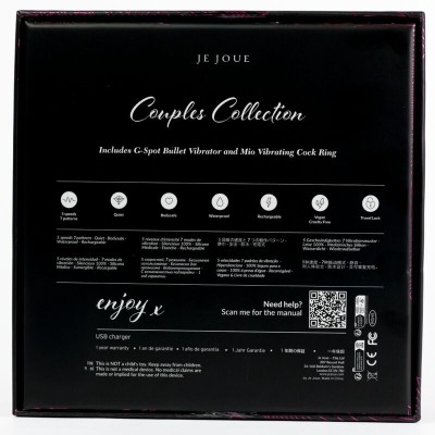 JE JOUE - CONJUNTO VIBRADOR COLEÇÃO CASAIS PARA CASAIS - D-246353 - Dona Pimenta