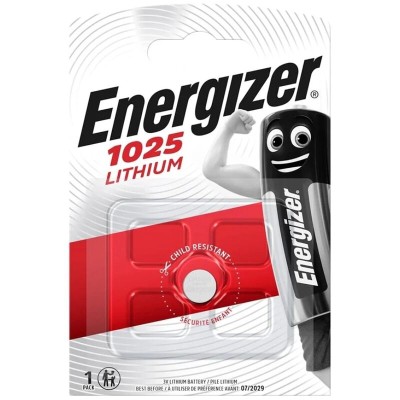 ENERGIZER - BATERIA DE LÍTIO TIPO BOTÃO CR1025 3V - 1 UNIDADE - D-246650 - Dona Pimenta