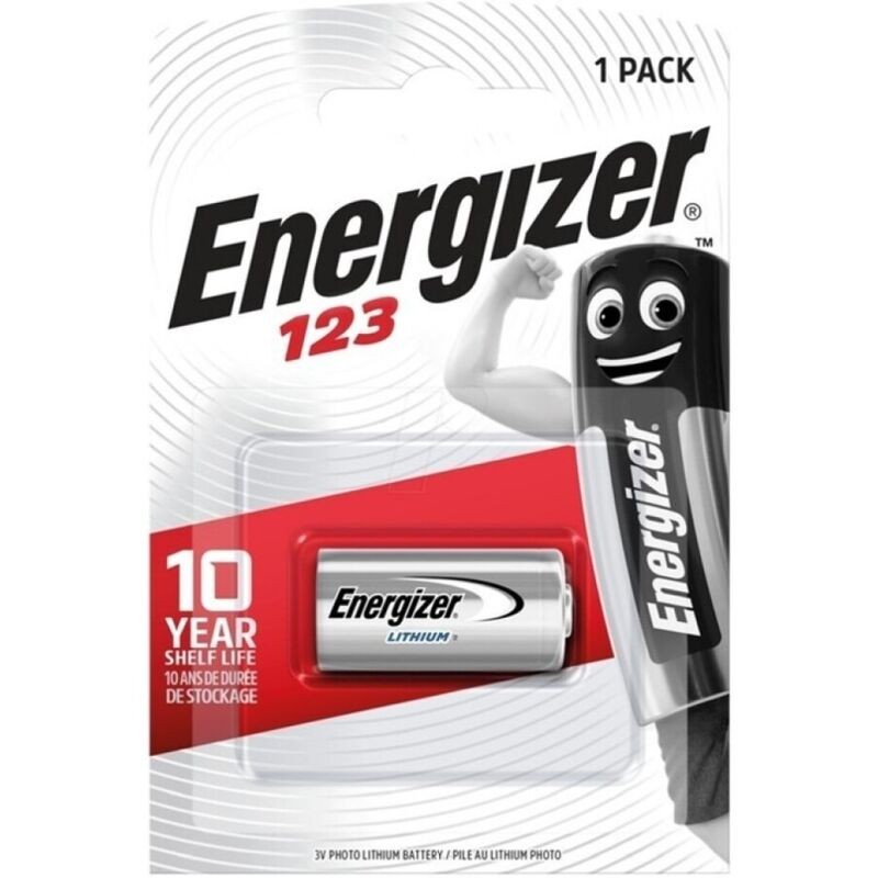 ENERGIZER - PILHA DE LÍTIO PARA FOTOGRAFIA CR123 3V - BLISTER*1 - D-246651 - Dona Pimenta