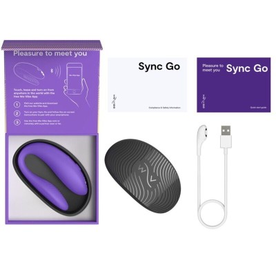 WE-VIBE - SYNC GO ESTIMULADOR DUPLO VIOLETA - D-238121 - Dona Pimenta