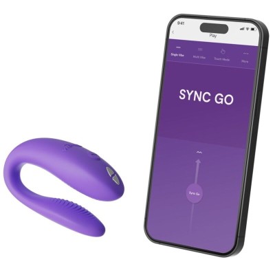 WE-VIBE - SYNC GO ESTIMULADOR DUPLO VIOLETA - D-238121 - Dona Pimenta