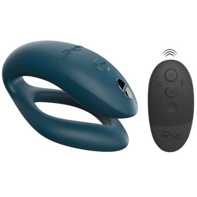 WE-VIBE - SYNC O VIBRADOR FLEXÍVEL CONTROLE REMOTO VERDE ESCURO - D-238123 - Dona Pimenta