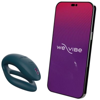 WE-VIBE - SYNC O VIBRADOR FLEXÍVEL CONTROLE REMOTO VERDE ESCURO - D-238123 - Dona Pimenta