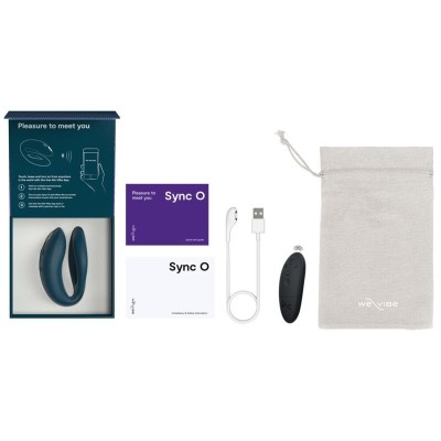 WE-VIBE - SYNC O VIBRADOR FLEXÍVEL CONTROLE REMOTO VERDE ESCURO - D-238123 - Dona Pimenta