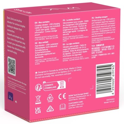WE-VIBE - SYNC LITE ESTIMULADOR DE CLITÓRIS ROSA - D-238125 - Dona Pimenta